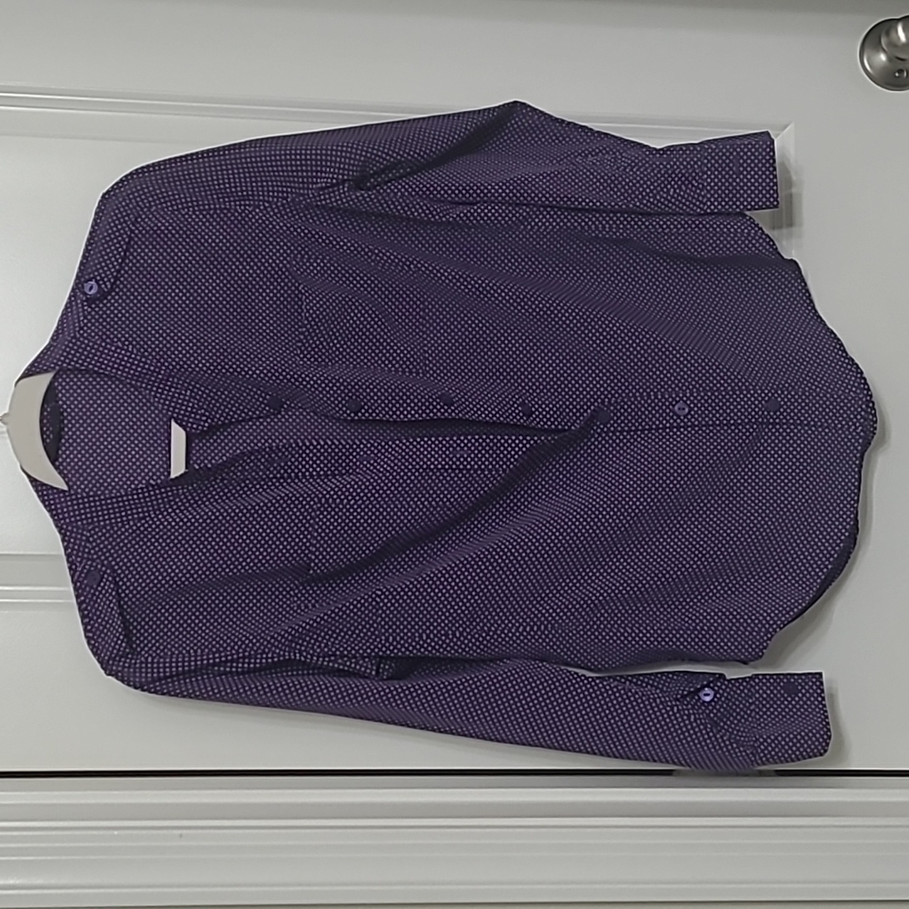 Apt 9 Purple button up blouse, size S